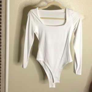 Double layer white long sleeve